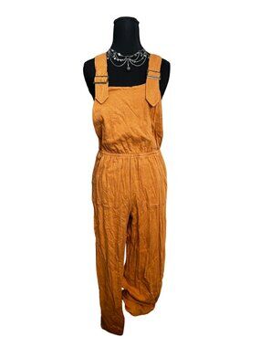 Derek Heart Tan Jumpsuit
